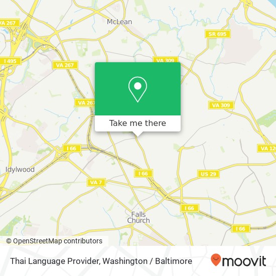Thai Language Provider map