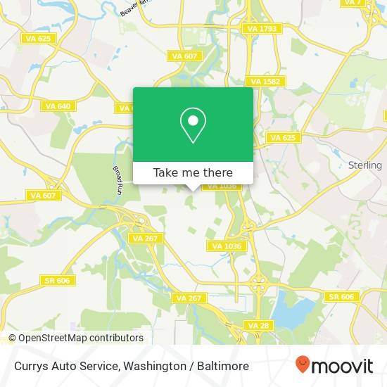 Currys Auto Service map