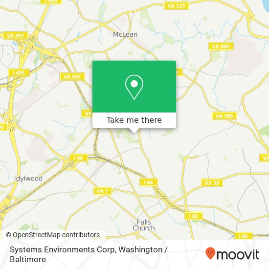 Systems Environments Corp map
