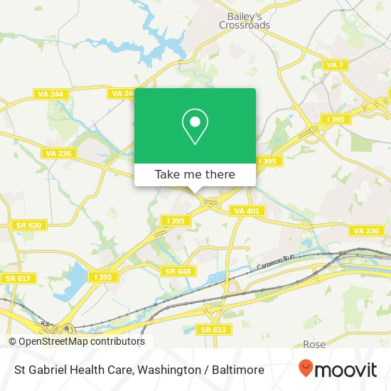 St Gabriel Health Care map