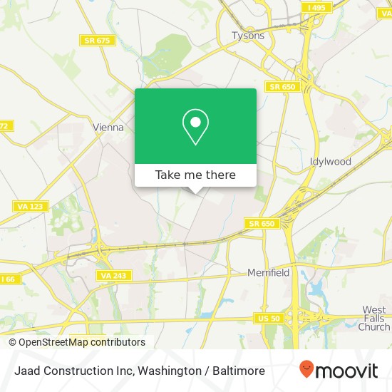 Jaad Construction Inc map