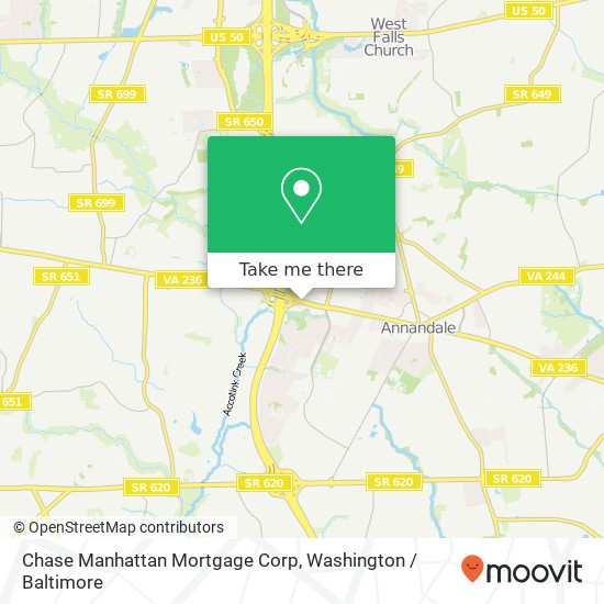 Mapa de Chase Manhattan Mortgage Corp