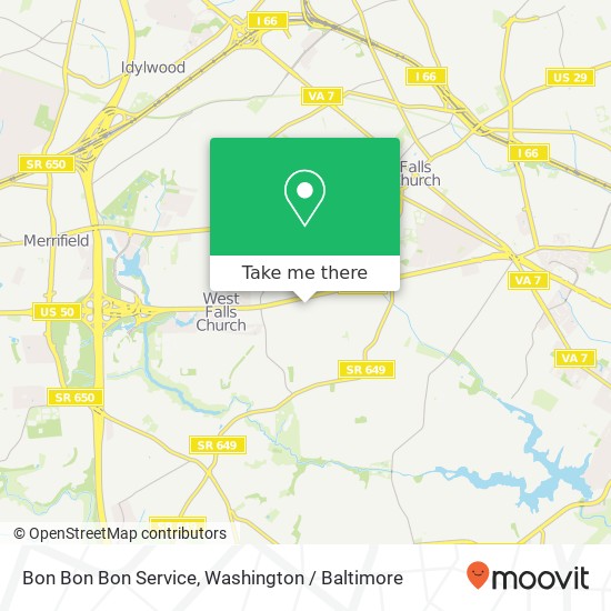 Bon Bon Bon Service map