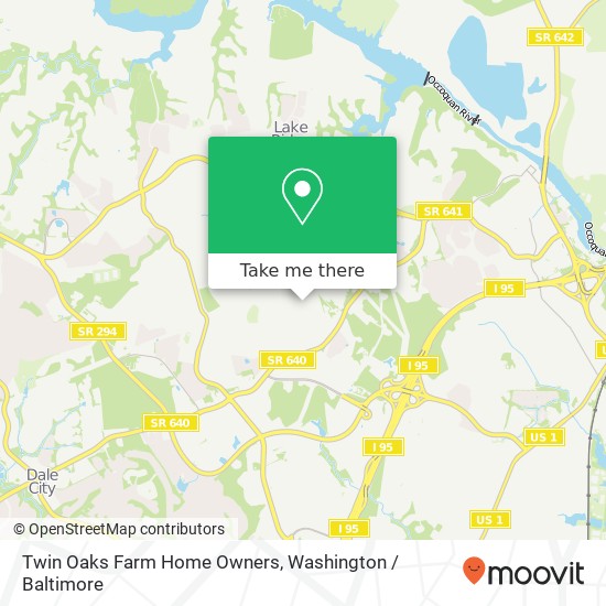 Twin Oaks Farm Home Owners map