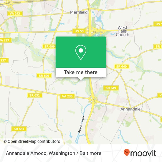 Mapa de Annandale Amoco