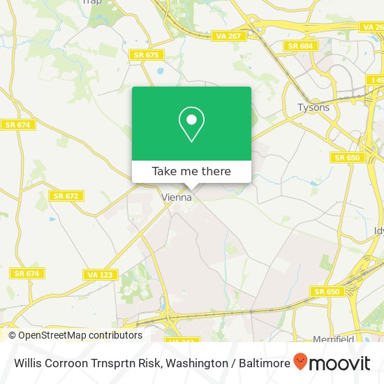 Willis Corroon Trnsprtn Risk map