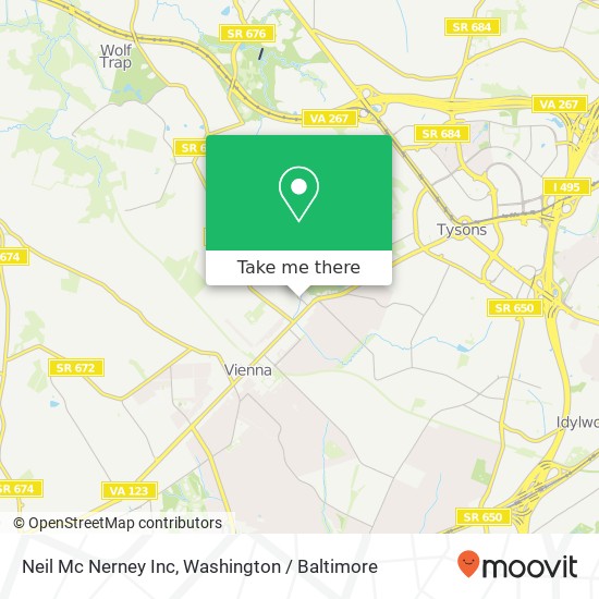 Neil Mc Nerney Inc map