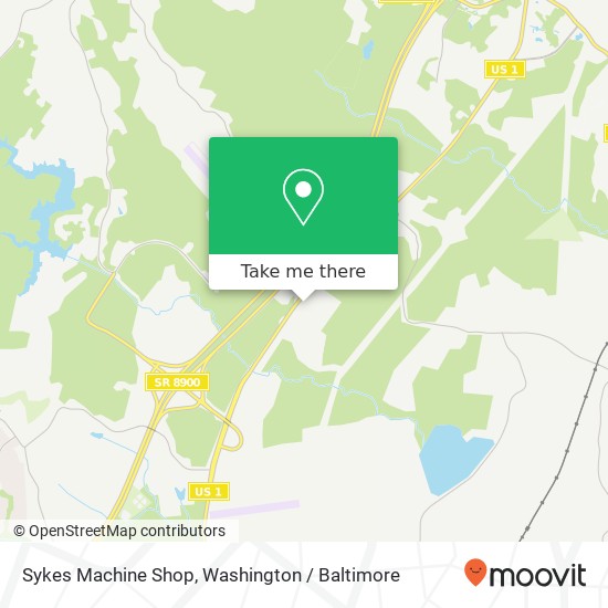 Sykes Machine Shop map