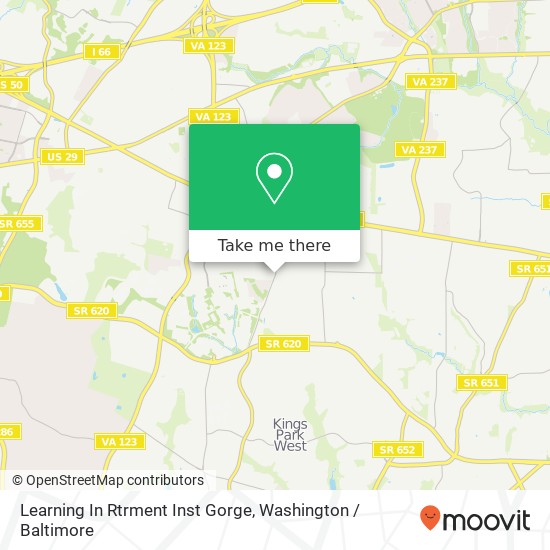 Mapa de Learning In Rtrment Inst Gorge