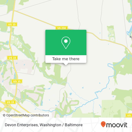 Devon Enterprises map
