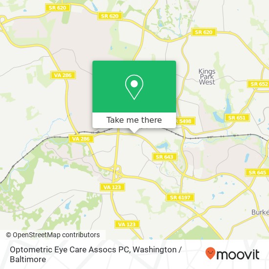 Mapa de Optometric Eye Care Assocs PC