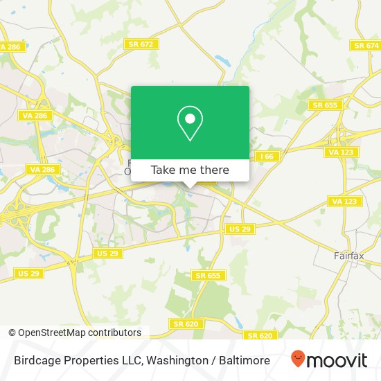 Mapa de Birdcage Properties LLC