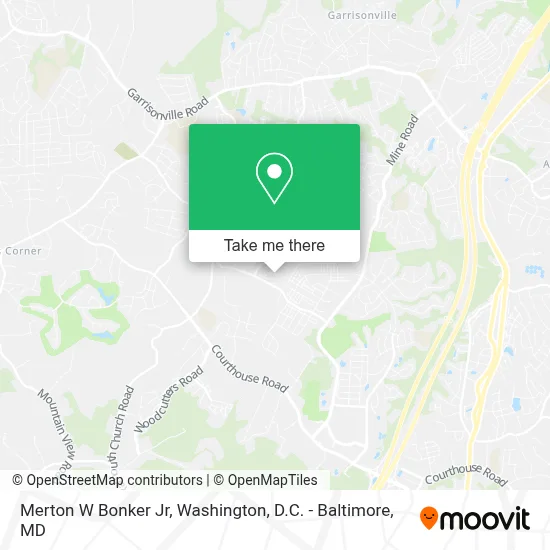 Merton W Bonker Jr map