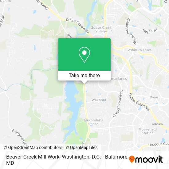 Beaver Creek Mill Work map