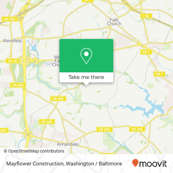 Mapa de Mayflower Construction