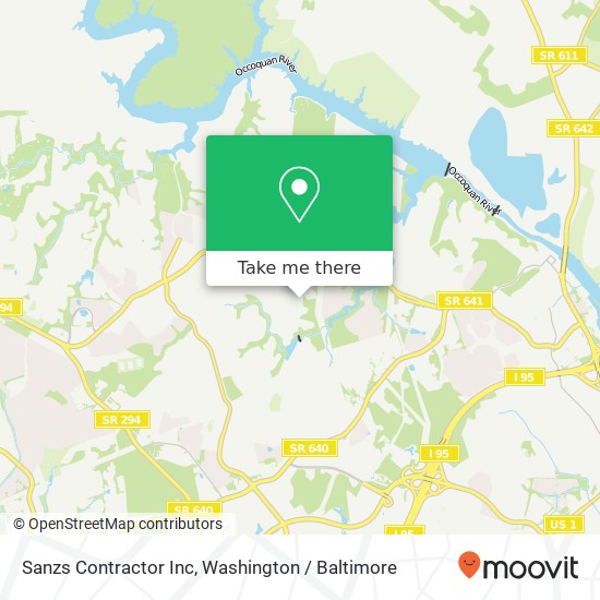 Mapa de Sanzs Contractor Inc