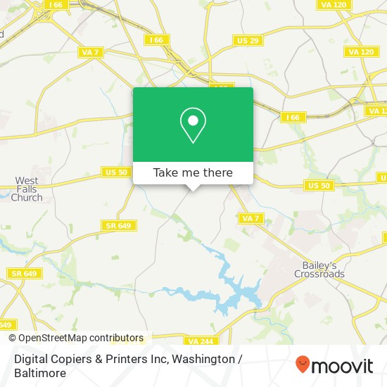 Digital Copiers & Printers Inc map