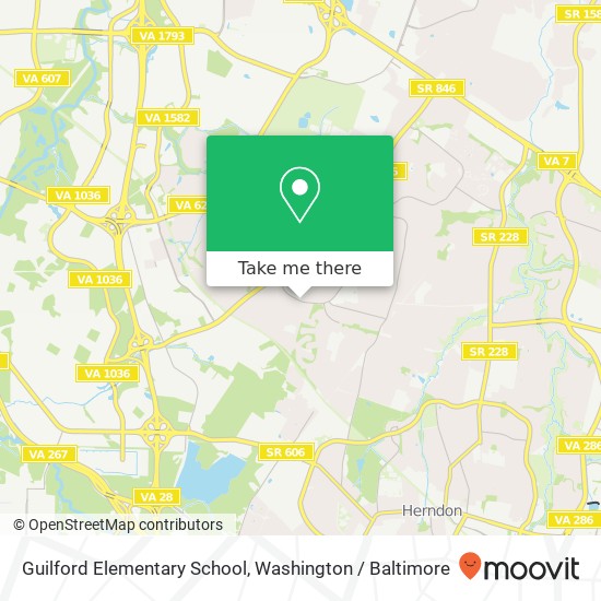 Guilford Elementary School map