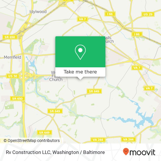 Mapa de Rv Construction LLC