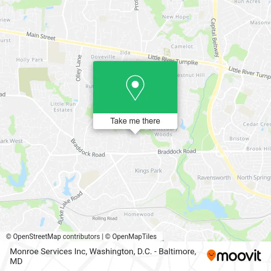 Mapa de Monroe Services Inc