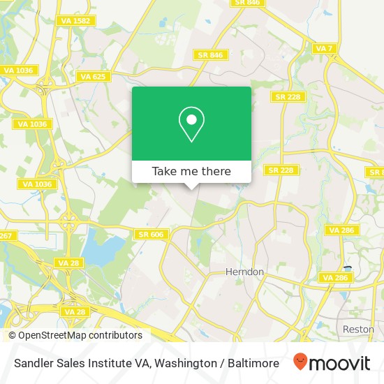 Sandler Sales Institute VA map