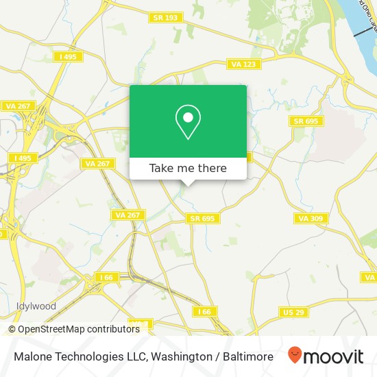 Mapa de Malone Technologies LLC