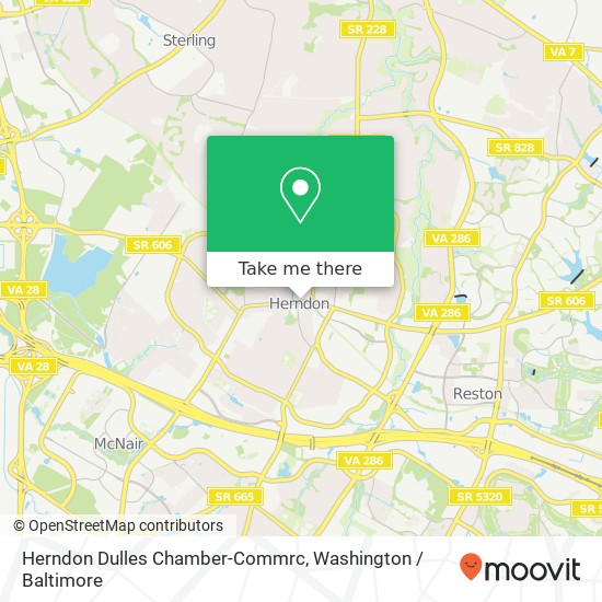 Mapa de Herndon Dulles Chamber-Commrc