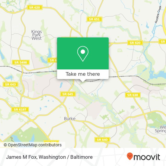 James M Fox map