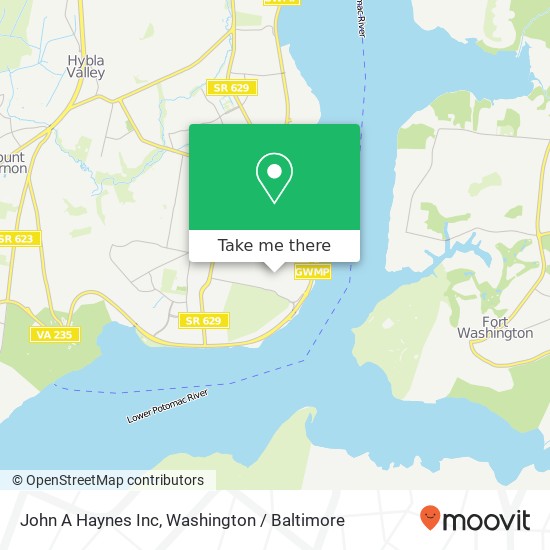 John A Haynes Inc map