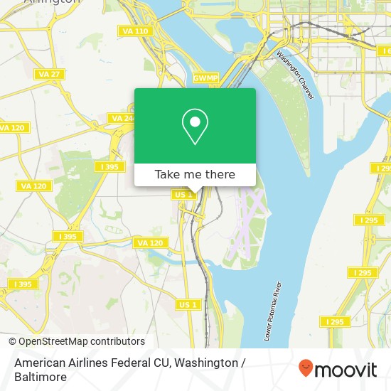 American Airlines Federal CU map