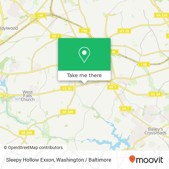 Mapa de Sleepy Hollow Exxon