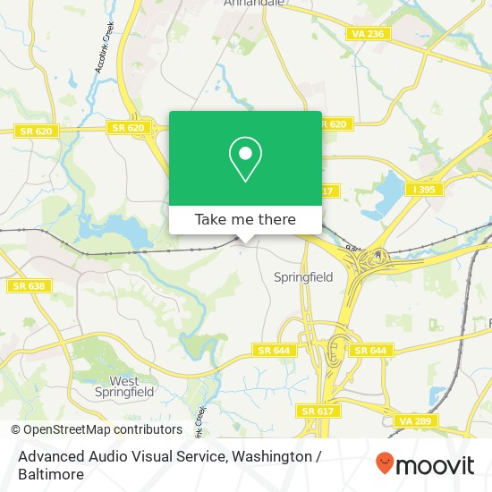 Advanced Audio Visual Service map