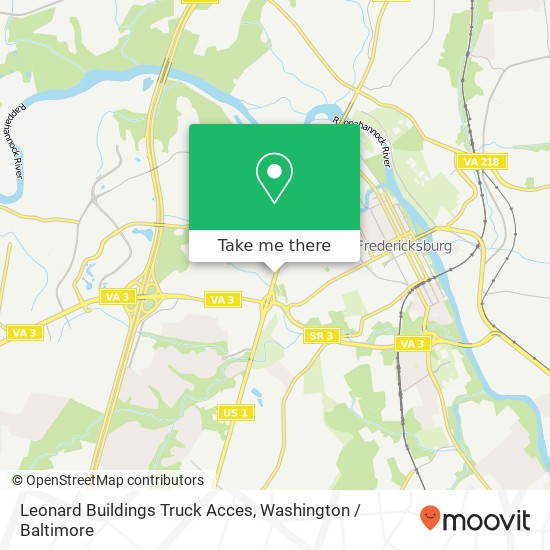 Mapa de Leonard Buildings Truck Acces