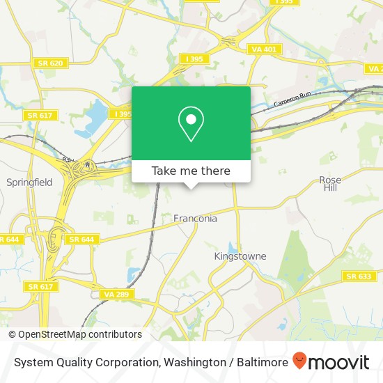 Mapa de System Quality Corporation