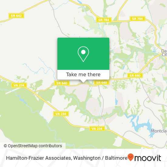 Hamilton-Frazier Associates map