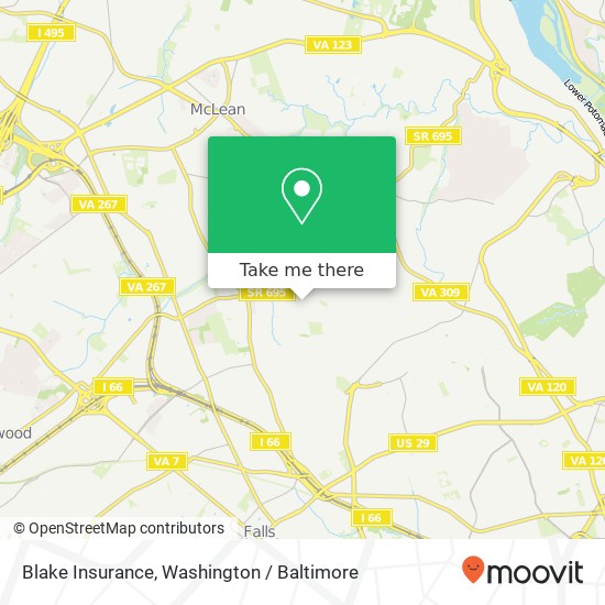 Blake Insurance map