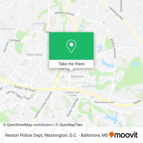 Reston Police Dept map
