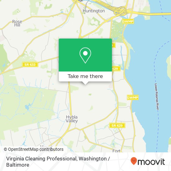Mapa de Virginia Cleaning Professional