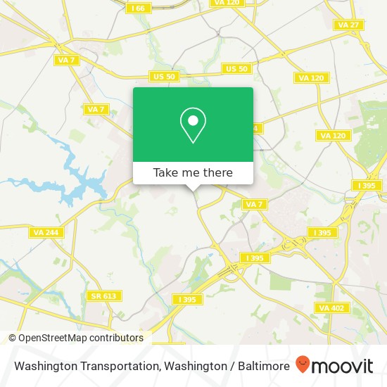 Mapa de Washington Transportation