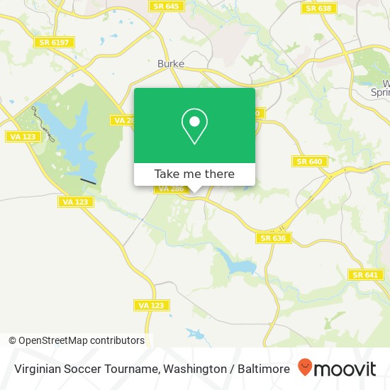 Virginian Soccer Tourname map