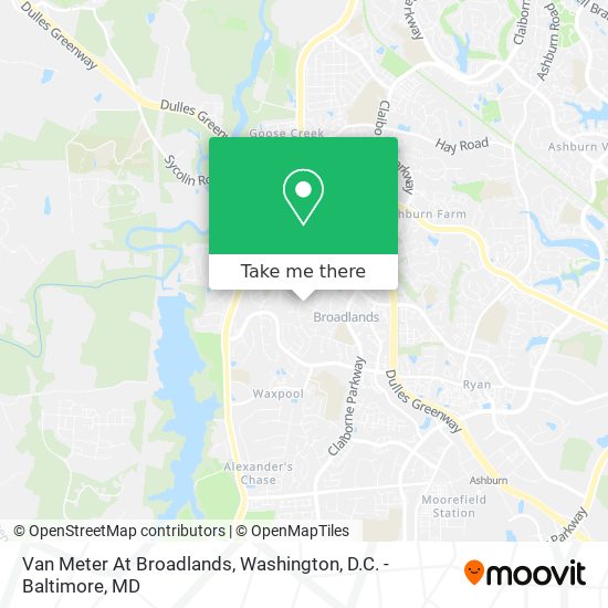 Mapa de Van Meter At Broadlands