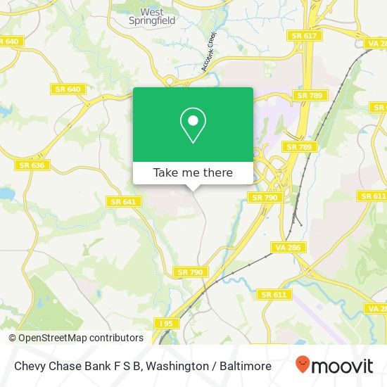 Chevy Chase Bank  F S B map