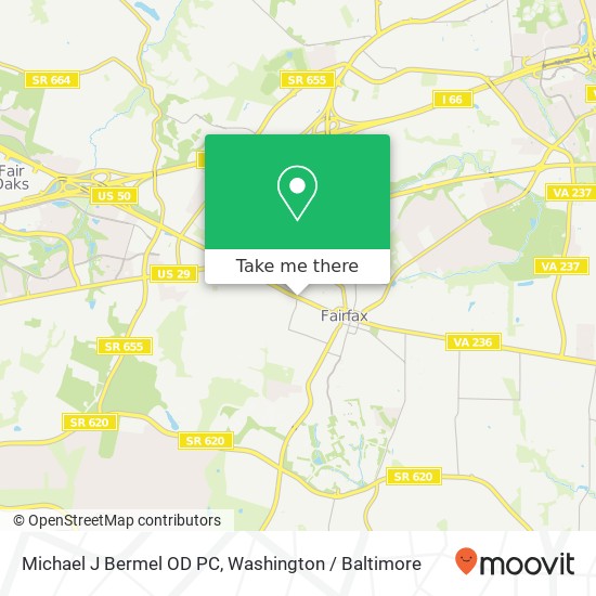 Michael J Bermel OD PC map