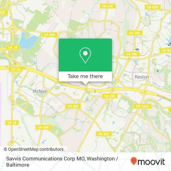 Mapa de Savvis Communications Corp MO