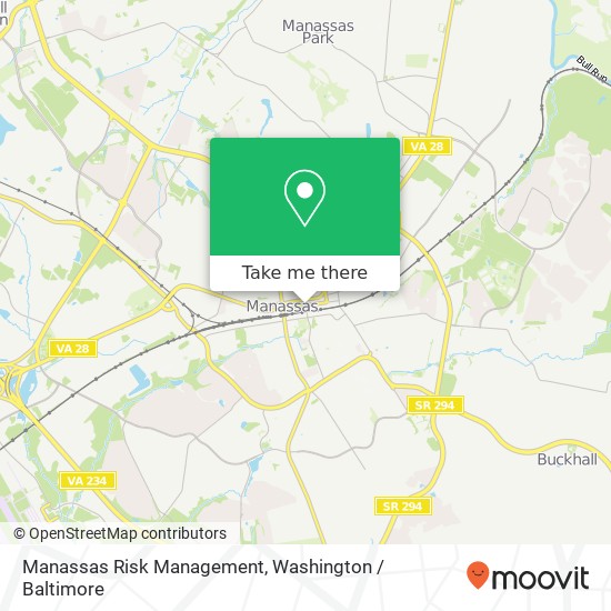 Mapa de Manassas Risk Management