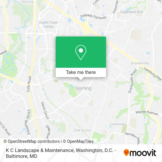 K C Landscape & Maintenance map