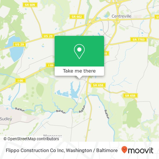 Flippo Construction Co Inc map