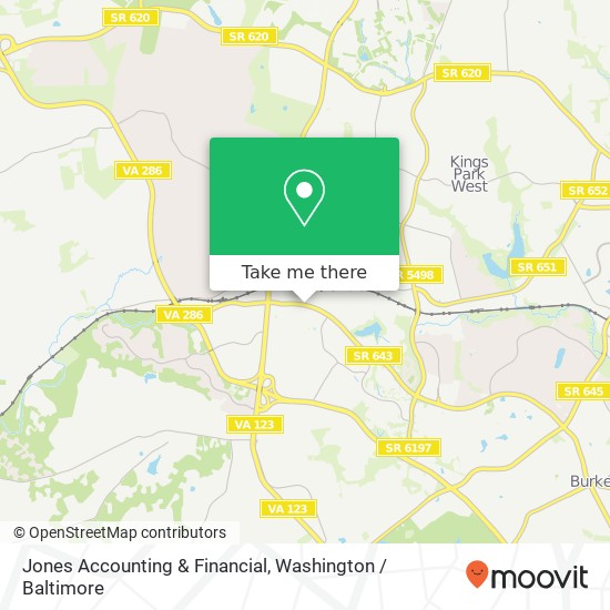 Mapa de Jones Accounting & Financial