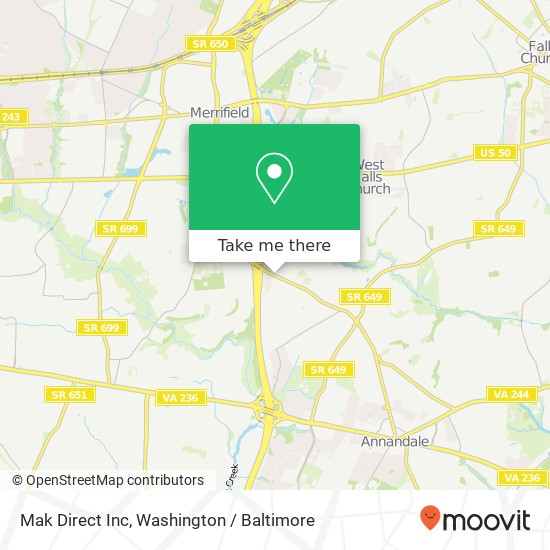 Mak Direct Inc map