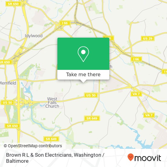 Mapa de Brown R L & Son Electricians